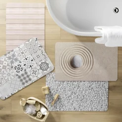 Tapis de bain antidérapant (50 x 80 cm) Serena Marron