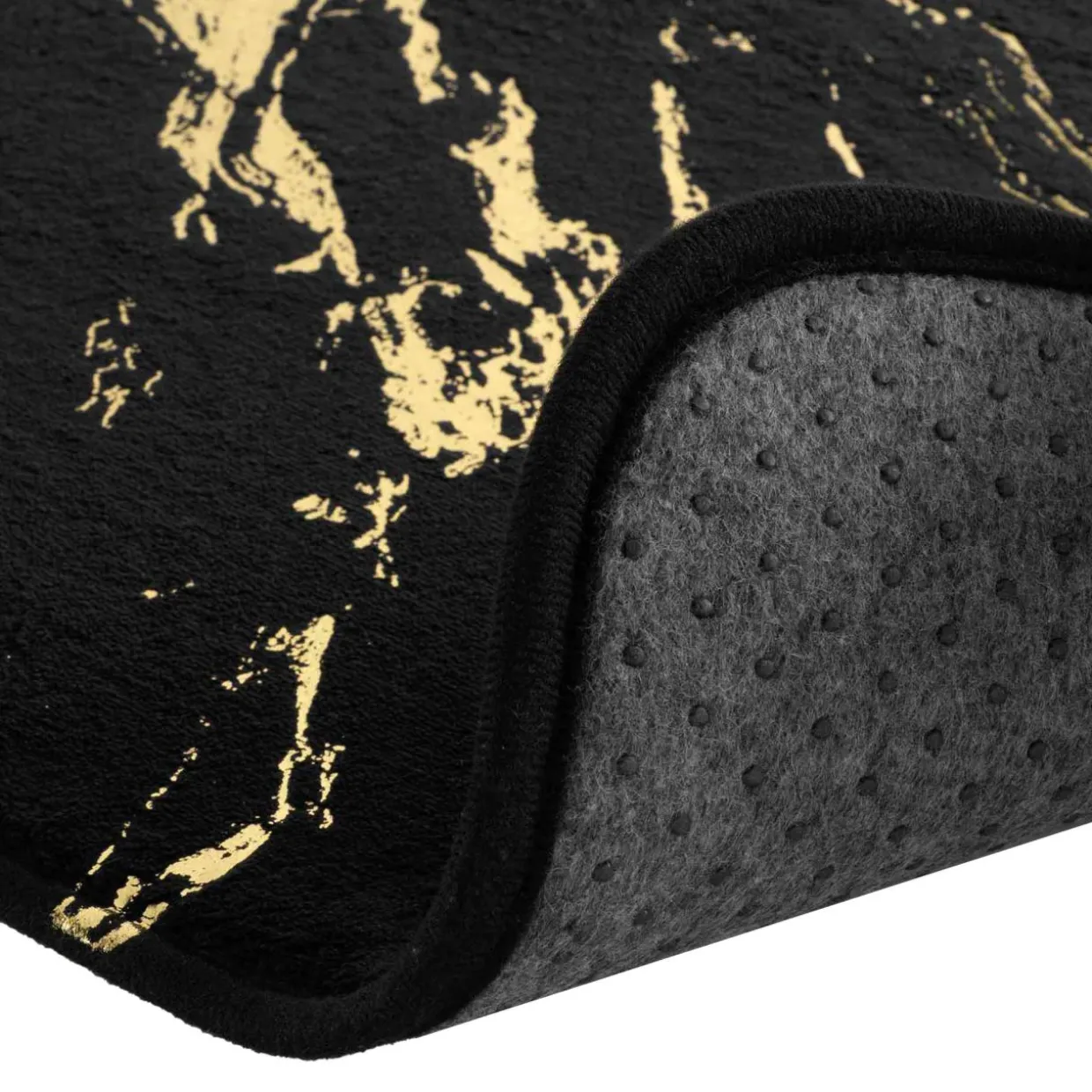 Tapis de bain antidérapant (45 x 75 cm) Aquamarbre Noir