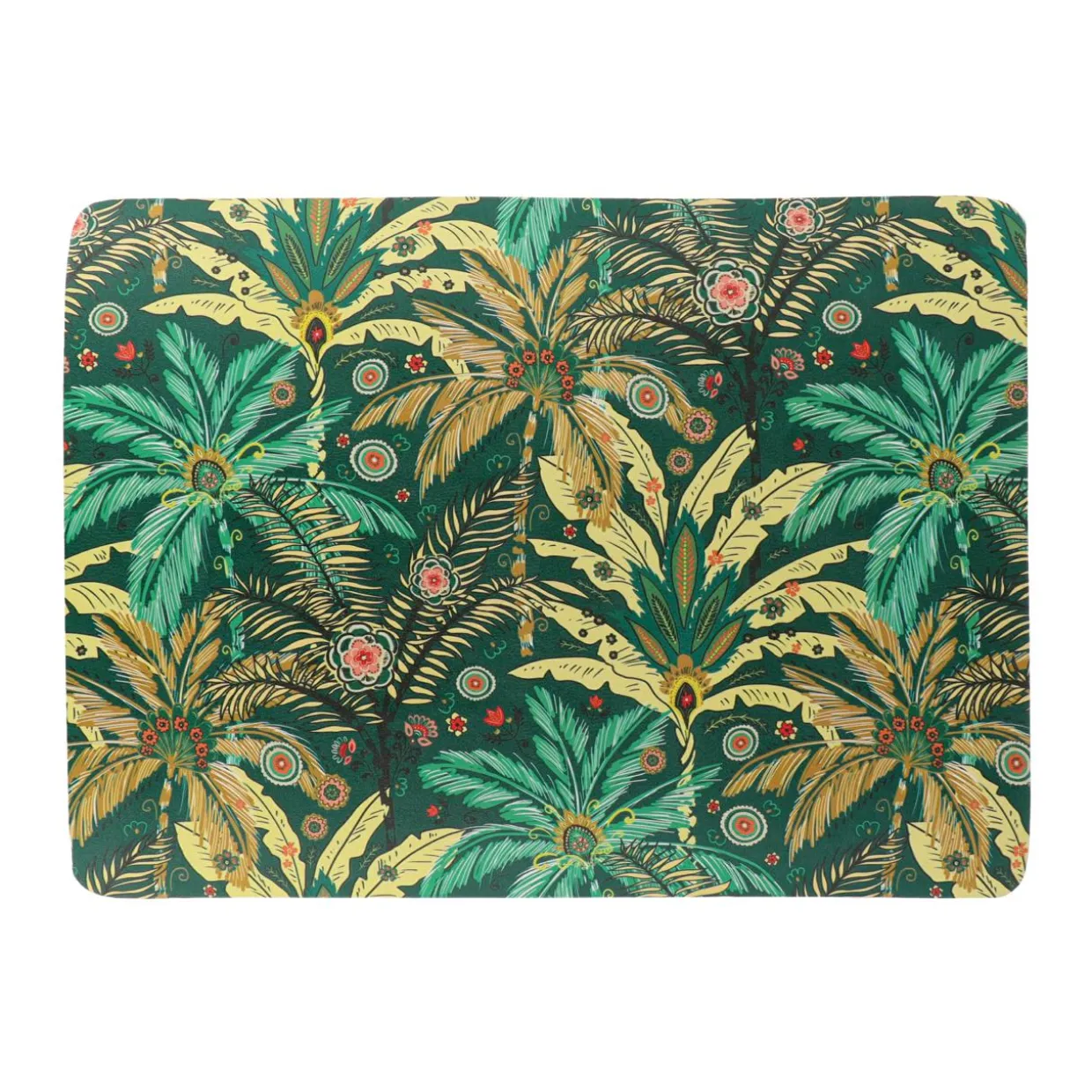 Tapis de bain caoutchouc naturel antidérapant (45 x 60 cm) Rêve d'ailleurs Vert