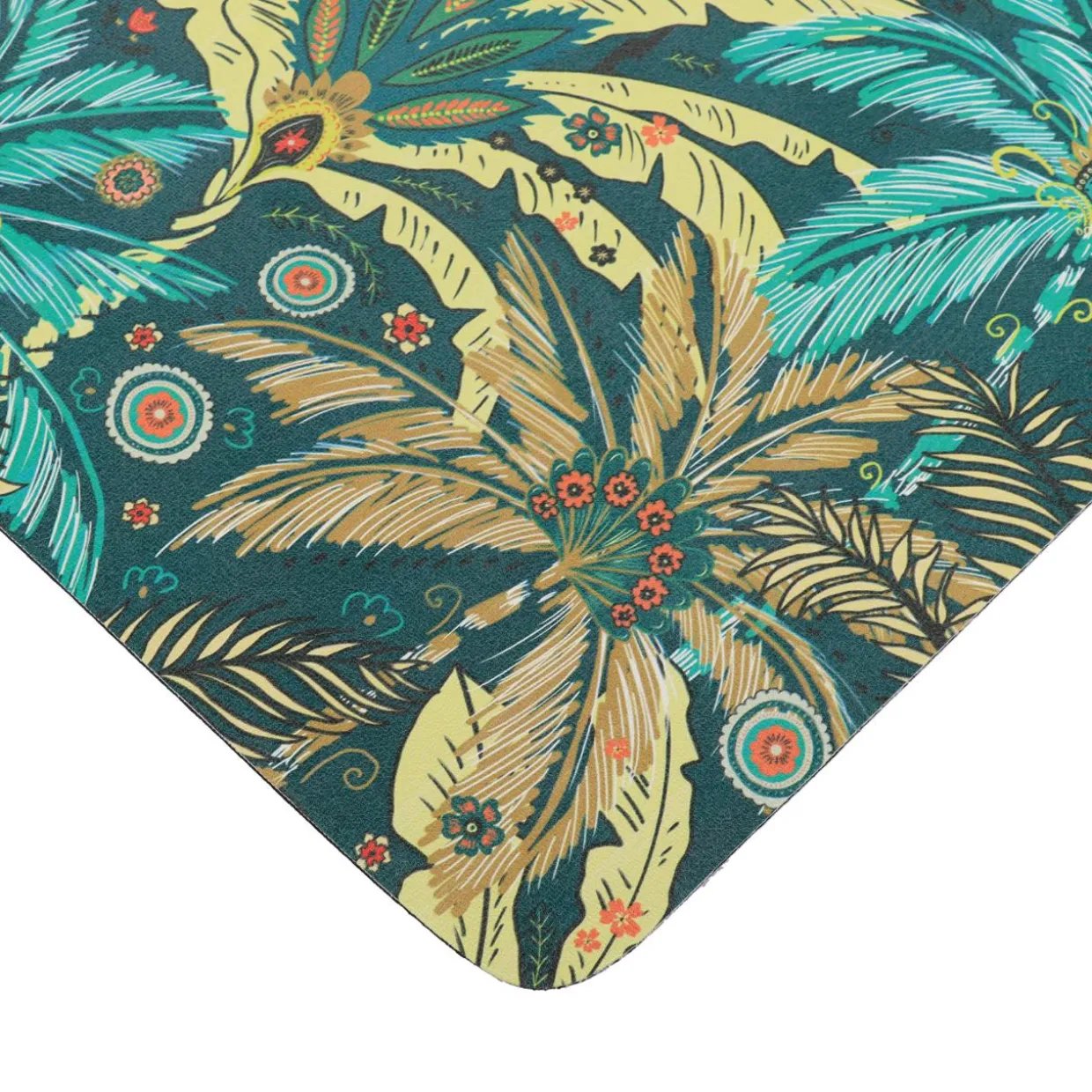 Tapis de bain caoutchouc naturel antidérapant (45 x 60 cm) Rêve d'ailleurs Vert