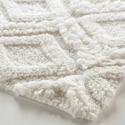 Tapis de bain coton (50 x 80 cm) Ikatis Blanc