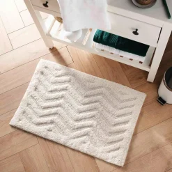 Tapis de bain coton (50 x 80 cm) Angelis Blanc