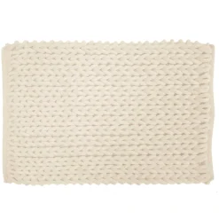 Tapis de bain en coton (50 x 80 cm) Ariel Ecru
