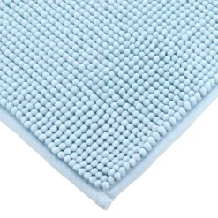 Tapis de bain microfibre (45 x 75 cm) Boules Bleu clair