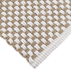 Tapis de bain microfibre maille (45 x 90 cm) Cuzco Taupe et Beige