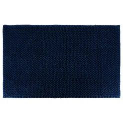 Tapis de bain microfibre (50 x 80 cm) Boules Bleu marine