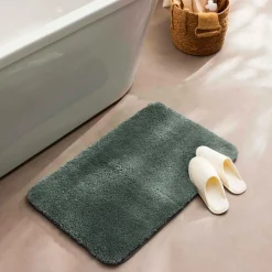 Tapis de bain microfibre (50 x 80 cm) Maël Vert cèdre