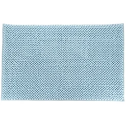 Tapis de bain microfibre (50 x 80 cm) Boules Bleu clair