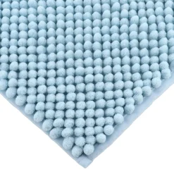 Tapis de bain microfibre (50 x 80 cm) Boules Bleu clair