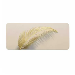 Tapis de bain ultra-absorbant (120 x 50 cm) Angelica Ecru