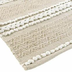 Tapis de salon coton (60 x 90 cm) Blanca Beige