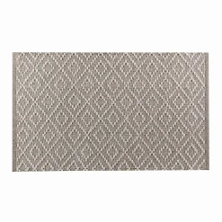 Tapis de salon coton (50 x 80 cm) Dorana Taupe