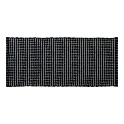 Tapis de salon coton (50 x 120 cm) Mimetisme Gris anthracite et noir