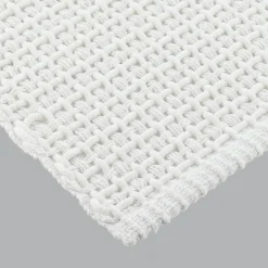 Tapis de salon coton (50 x 120 cm) Mimetisme Blanc