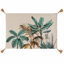 Tapis de salon coton (60 x 90 cm) Balinesia Vert