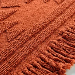 Tapis de salon coton (60 x 90 cm) Cilaos Terracotta