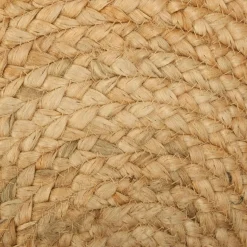 Tapis de salon jute rond (120 cm) Vent Beige naturel