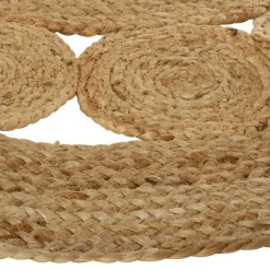 Tapis de salon jute rond (120 cm) Vent Beige naturel