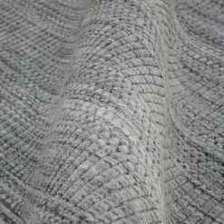 Tapis de salon rectangulaire matière recyclée (140 x 200 cm) Aiko Gris