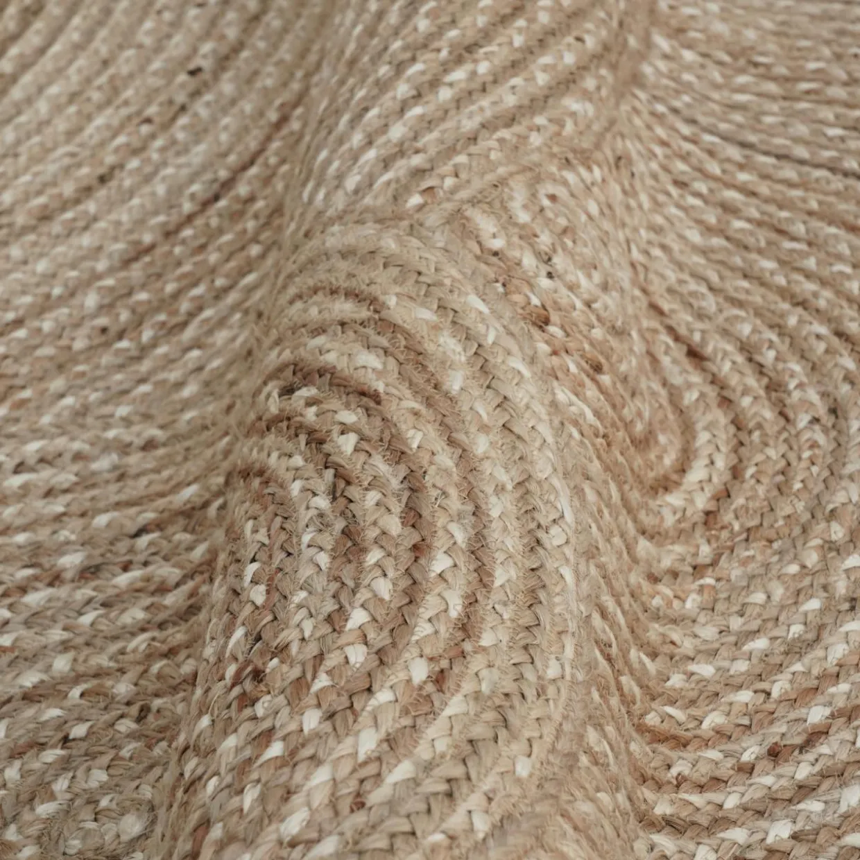 Tapis de salon rectangulaire jute tressée main (160 x 230 cm) Neha Beige