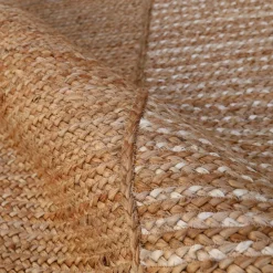 Tapis de salon rectangulaire jute tissée main (140 x 200 cm) Hudson Marron