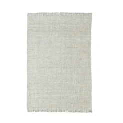 Tapis de salon rectangulaire laine tissée (140 x 200 cm) Jacks Beige