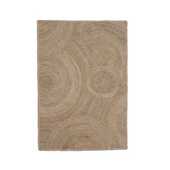 Tapis de salon rectangulaire jute tressée (200 x 300 cm) Neha Beige