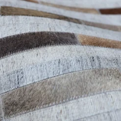 Tapis de salon rectangulaire laine jacquard (140 x 200 cm) Sanjay Gris