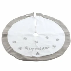 Tapis de sapin rond (D89 cm) Snowflakes Merry