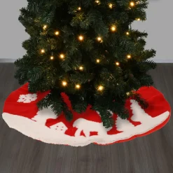 Tapis de sapin rond (D85 cm) Forêt de Noël