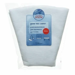 Tapis de sapin rond (D100 cm) Neige Blanc