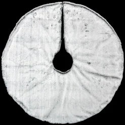 Tapis de sapin rond (D90 cm) Fourrure d'hiver Gris