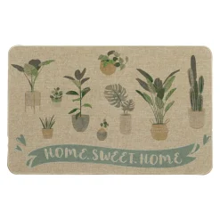 Tapis d'entrée antidérapant (50 x 80 cm) Home Sweet Home Beige