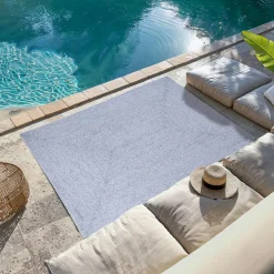 Tapis d'extérieur rectangulaire (120 x 170 cm) Pablo Noir cendré