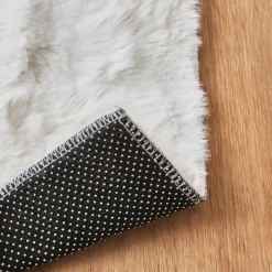 Tapis fausse fourrure (60 x 120 cm) Toronto Ivoire