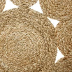 Tapis jute rond (80 cm) Giusti Beige naturel