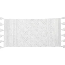 Tapis salon coton (45 x 90 cm) Gabriel Blanc