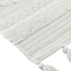 Tapis salon coton (45 x 90 cm) Gabriel Blanc