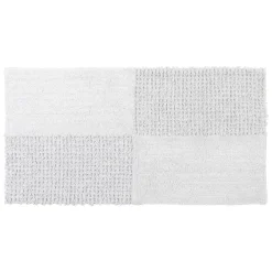 Tapis salon coton (45 x 90 cm) Naël Blanc