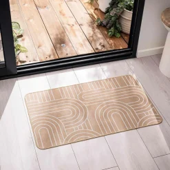 Tapis tissé antidérapant (45 x 75 cm) Modul Blanc