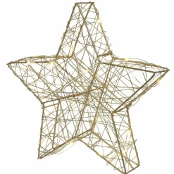 Étoile lumineuse à piles 30 LED (H30 cm) Antartica Blanc chaud