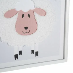 Toile murale enfant (30 x 40 cm) Mouton Blanche