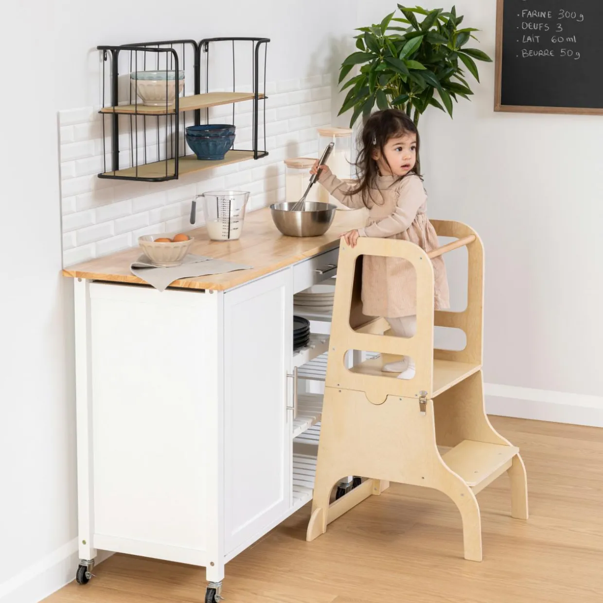 Tour d'observation bureau bois (H91 cm) Alba Marron