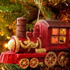Train de Noël (H7,50 cm) Rouge