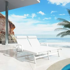 Transat double en aluminium Pirae Blanc