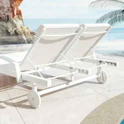 Transat double en aluminium Pirae Blanc