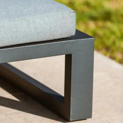 Transat en aluminium Elba Gris anthracite