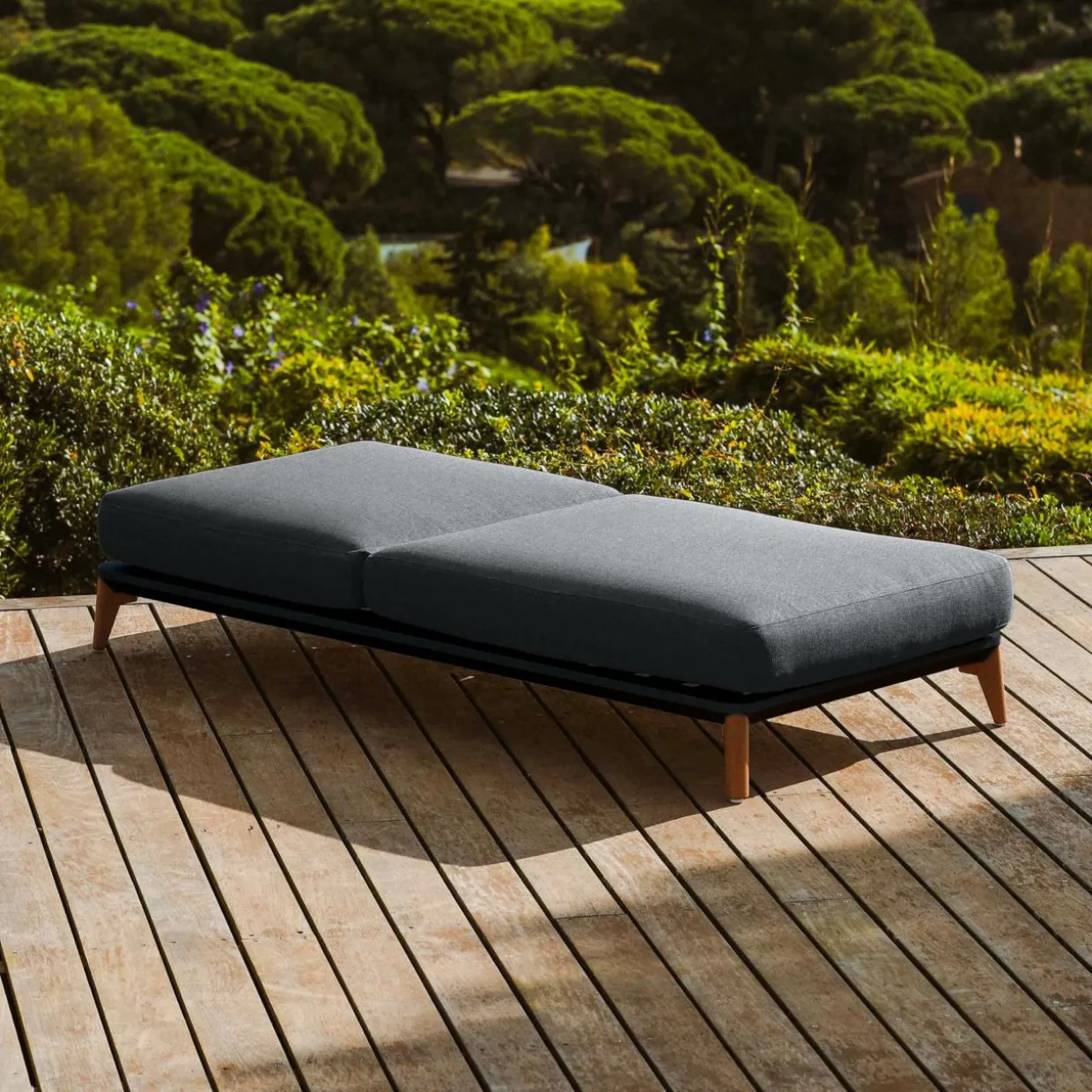 Transat en aluminium Monte Carlo Gris anthracite