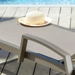 Transat en aluminium Pirae Taupe