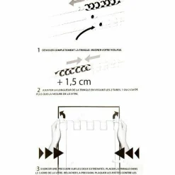 Tringle extensible Fix'vit (50 à 80 cm) Blanc